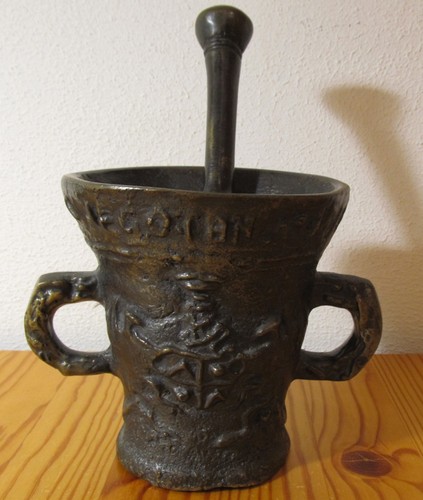 Alter mörser mit - mörser, stößel