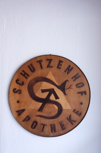 Apotheke antik schild holz - antik,